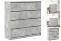 Sideboard Betongrau 100X35X99 Cm Holzwerkstoff