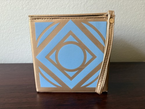 Jedi Holocron Cube / Square Bag / Purse with Strap Blue and Gold - Picture 10 of 11
