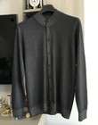 Falconeri Made in Italy 100% Kaschmir Knopf Pullover Herren Grau XXL/54