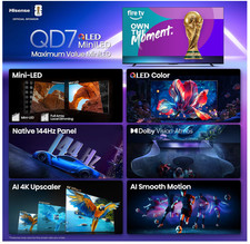 Hisense 100" Class QD7 Series Mini-LED 4K UHD Smart Fire TV (100QD7QF, 2025 Mode 4