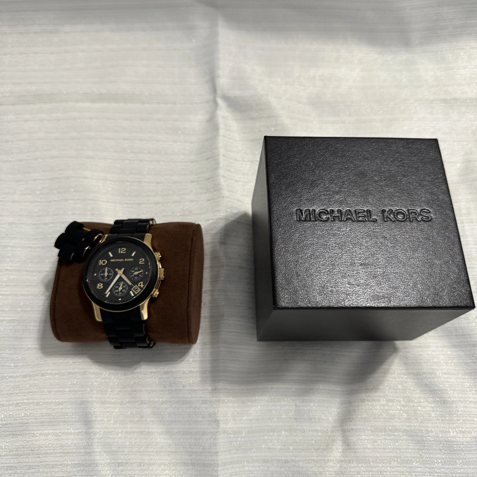 OROLOGIO DONNA MICHAEL KORS MK 5145 NERO E ORO.