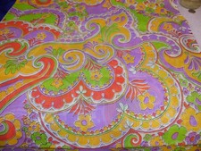 Vintage Alco Retro Flower Power Fabric - 44" x 3 Yards - NOS