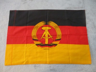 Vintage DDR East Germany Window Flag Banner 40x60cm 22x15 Black Red Gold GDR