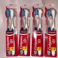 Whitening Toothbrush 360 Optic White. Soft. 8 Count Pack of 4 