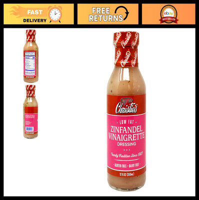 Low Fat Zinfandel Vinaigrette Dressing 12 Fl Oz - 2 Pack, Healthy Salad Dressing