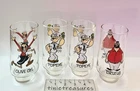 Vtg 1975 Popeye Brutus Olive Oyl Coca-Cola King Syndicate Glass collection set