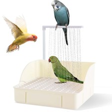 Automatic Bird Bath Large Bird Shower Circulating Large Parrot Bathtub Founta...