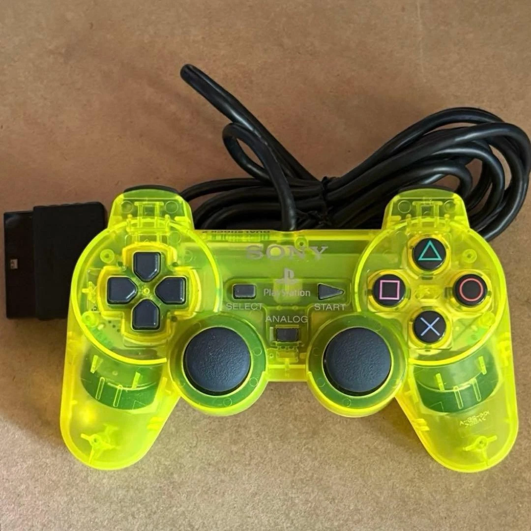 Yellow Wired Controllers for Sony PlayStation 2 for sale | eBay