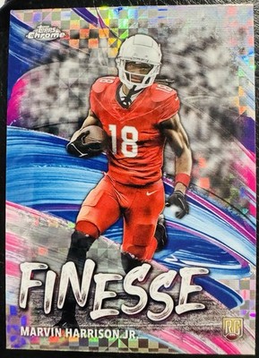 2024 Topps Chrome - Finesse Marvin Harrison Jr. #F-5 X-Fractor (RC) Cardinals