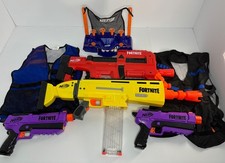 NERF Fortnite Holiday Bundle AR-L, Compact SMG, Tactical Vest More