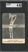 1962 Kahn's Basketball Jerry West SGC 4.5