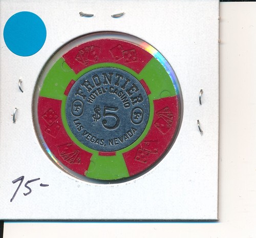 $5 CASINO CHIP -FRONTIER HOTEL LAS VEGAS NV 1973 DIECAR #N1685 OBS CLOSED 1998 - Picture 2 of 2