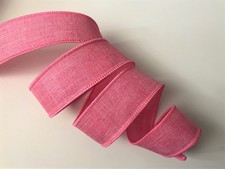 Sachet Pink Ribbon, 1 1/2" Wide, Wired Edge, 5 YARDS
