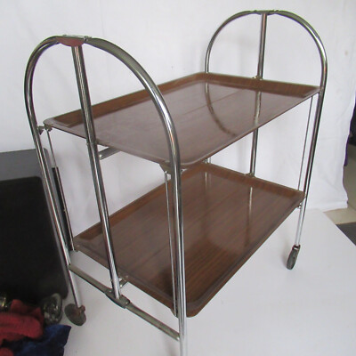 Original Bremshey Dinett-Vintage Servierwagen mit Prägestempel- Design klassiker