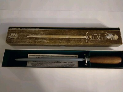 New Fuller Brush Company Chef's Collection 9'' Sharpening Steel In Box 