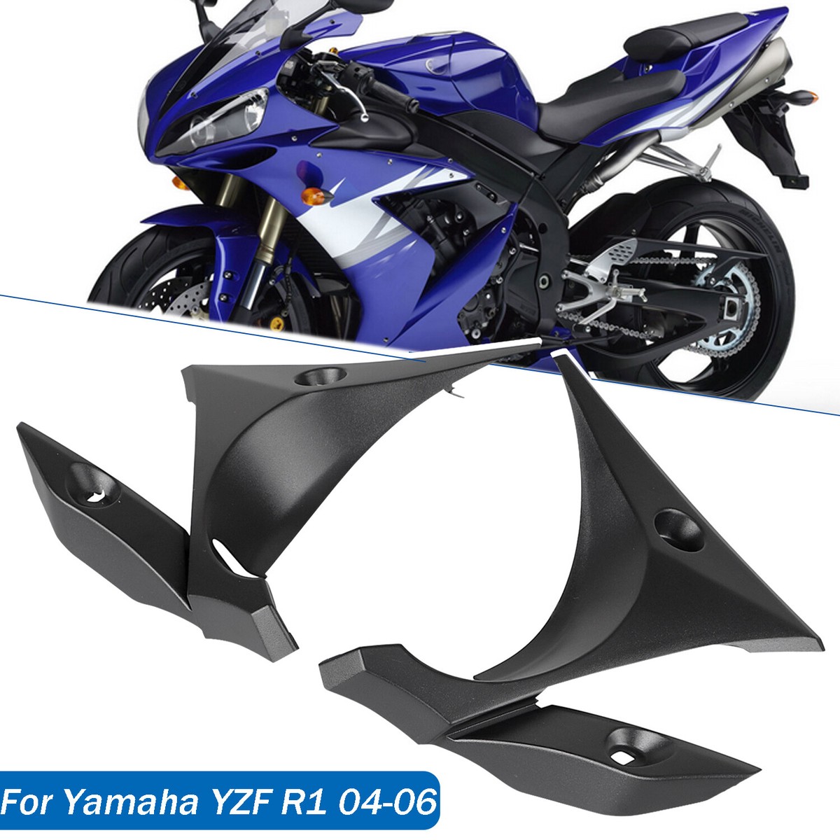 For Yamaha YZF R1 2004-2006 Black Upper Inner Side Trim Panel