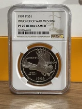 1994 (P) Prisoner of War Museum NGC PF 70 ULTRA CAMEO (Rare Low Population)