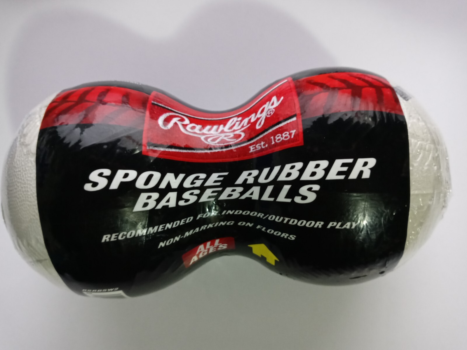 Rawlings Official Sponge Rubber Indoor/outdoor Play Non-marking Baseballs 2 Pack