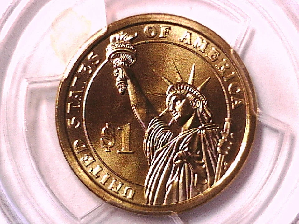 2010 D Franklin Pierce Presidential Dollar PCGS SP 68 Position A 18201301 - Image 2 of 3