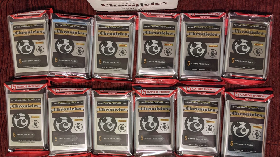 2020-21 Panini Chronicles Soccer - Brand New Sealed Cards - 12 Cello Packs Lot - Image 4 of 4