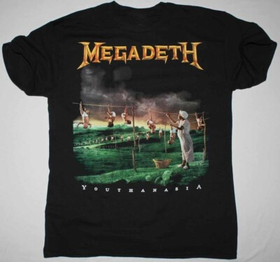 #ad New Megadeth Youthanasia Black Size S 234XL Tee Shirt VC1184 $19.99