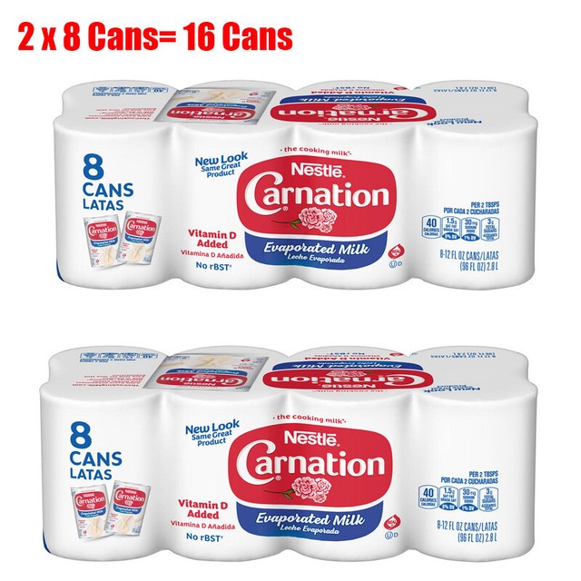 Nestle Carnation Evaporated Milk, 12Ounce Cans (Pack of 24) eBay