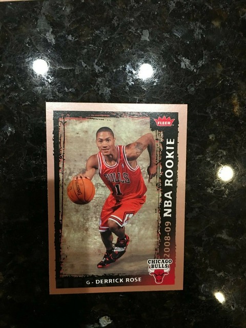 Derrick Rose Rookie Card 2008 09 Fleer Basketball Card 201 EBay