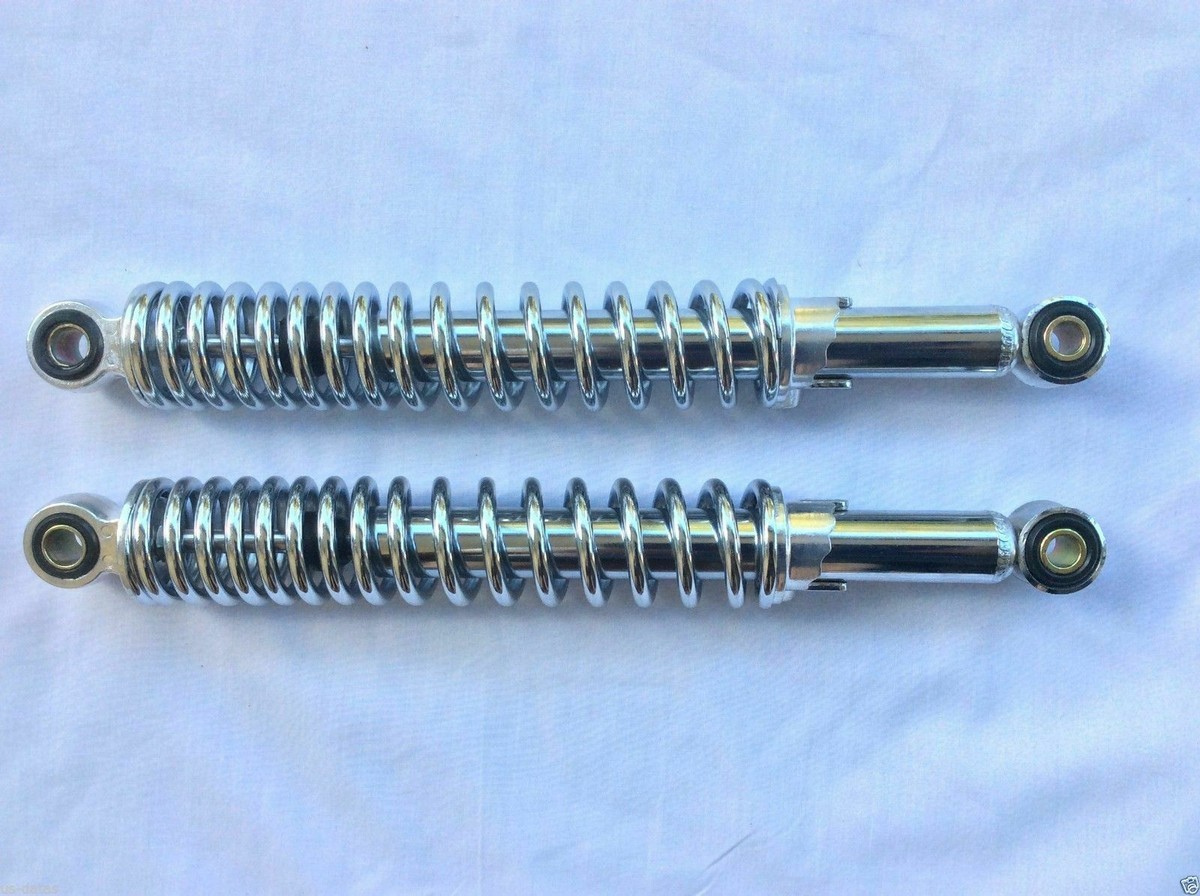 Black Rear Shock Absorbers (Pair) – Fits Honda SL70 '71–'73 & XL70 '74–'76