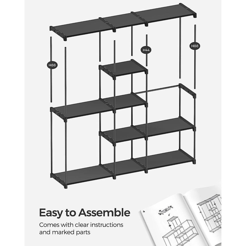 SONGMICS Portable Open Wardrobe, Robust & Strong (Free Postage UK) eBay