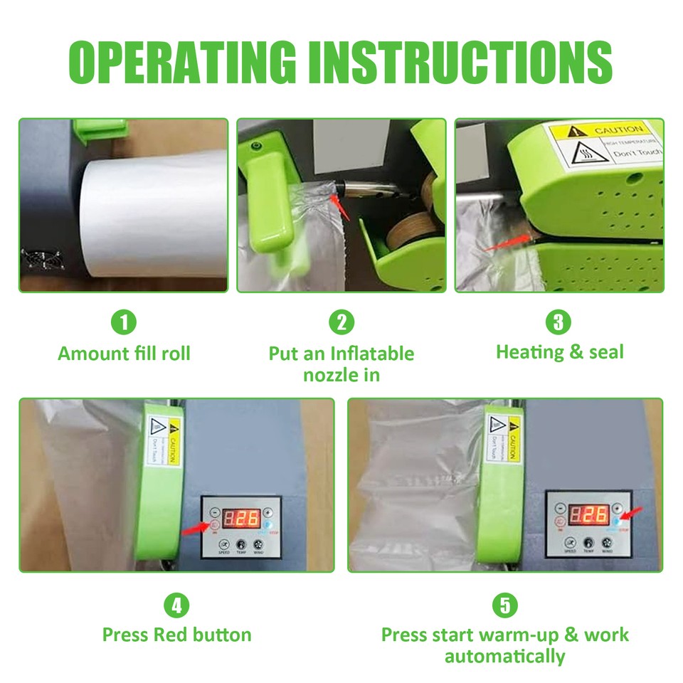 Air Pillow Maker Air Cushion Bubble Machine Air Bubble Bag Film