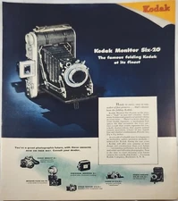 1946 Eastman Kodak camera Vintage Ad handy to carry easy to use