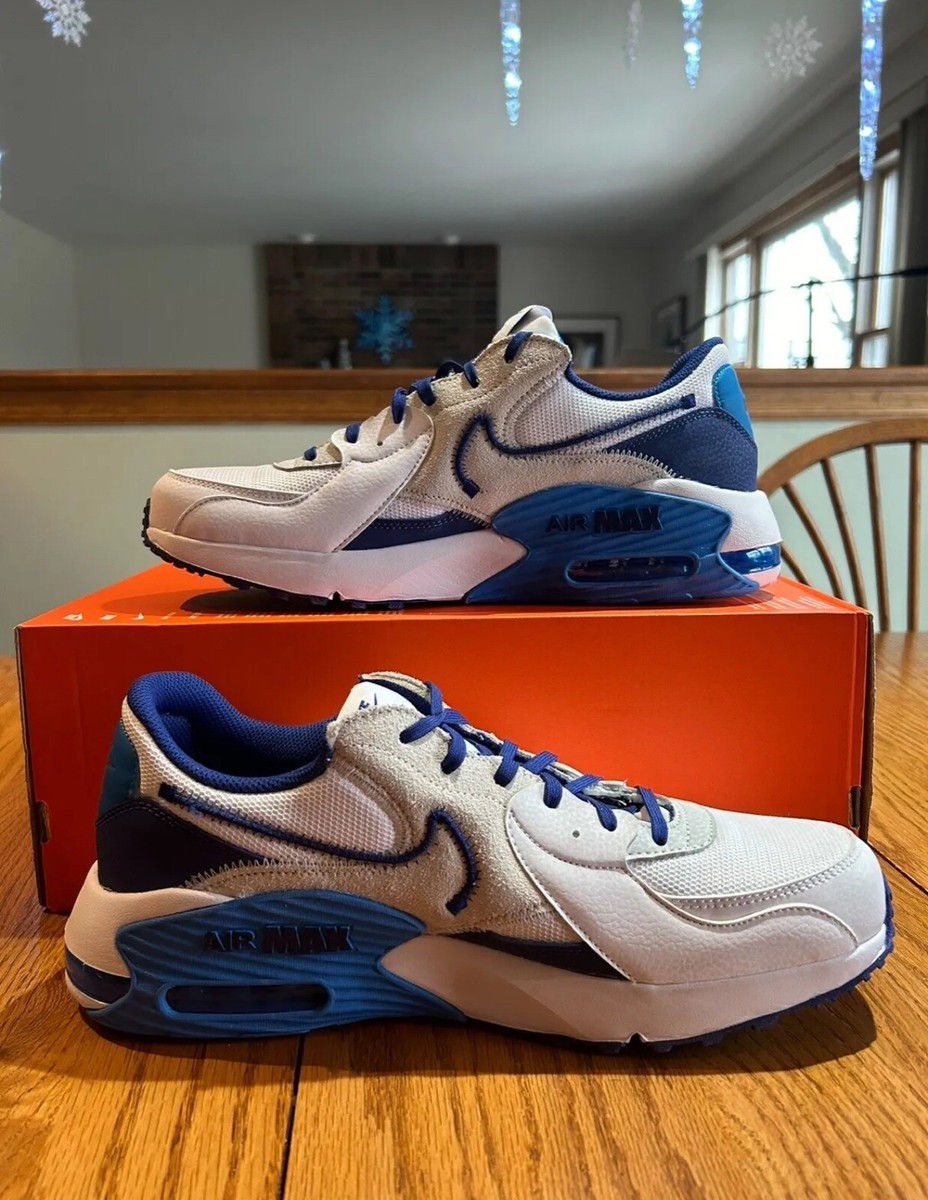 Nike Air Max Excee Shoes White Royal Blue Black DZ0795-100 Nike Air Max Excee Shoes White Royal Blue Black DZ0795-100