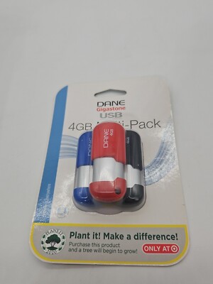 DANE GIGASTONE 4 GB USB FLASH DRIVE 3 PACK ONLY AT TARGET NEW