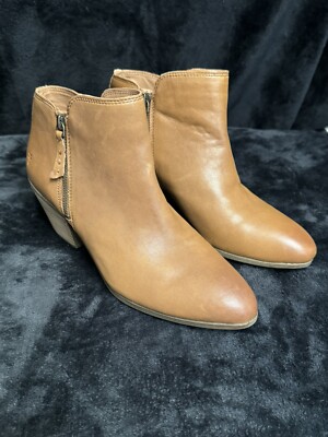 Frye Judith Double Zip Women's Size 10 Camel Leather Chelsea Boot