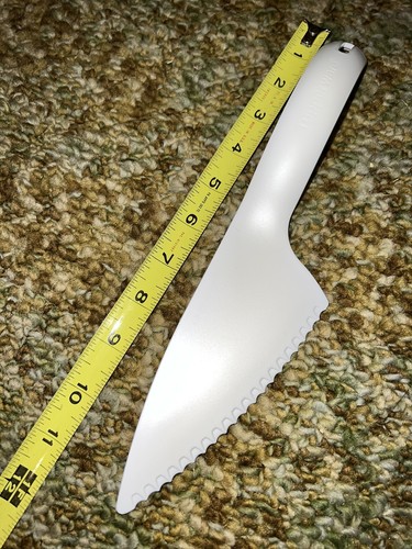 Tupperware Pastry Cake Pie Dessert Knife Cutter Server White New Serrated - Picture 7 of 10