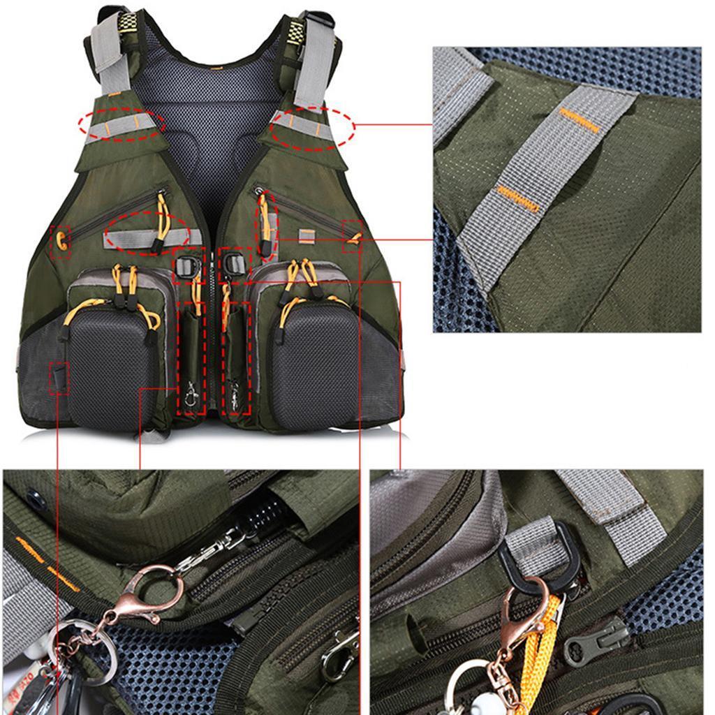 Breathable Fly Fishing Backpack Vest Combo Chest Pack Tackle Gear Accessories eBay