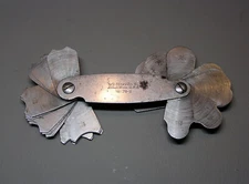 THE L.S.STARRETT No.178B Filler & Radius Gage 17/64 - 1/2 Made in USA