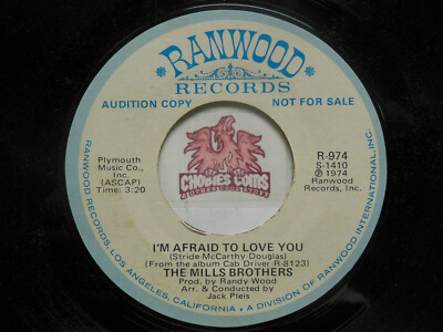 The Mills Brothers - He Gives Me Love / I'm Afraid To Love You, 45 RPM VG+ (NB) 