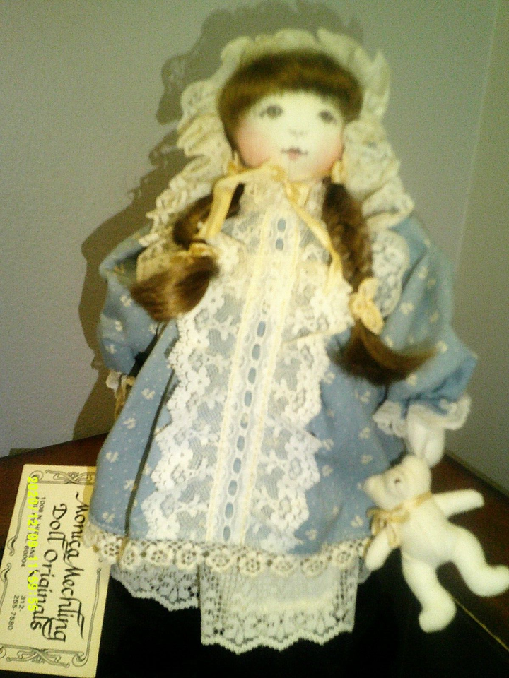 10" Limited Cloth Original Dolls By Monica Mechling "Dorothy" Stand ...
