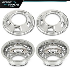 Fit For Dodge Ram 3500 2003-2018 Silver 17 Dually Wheel Simulators Dual Skins