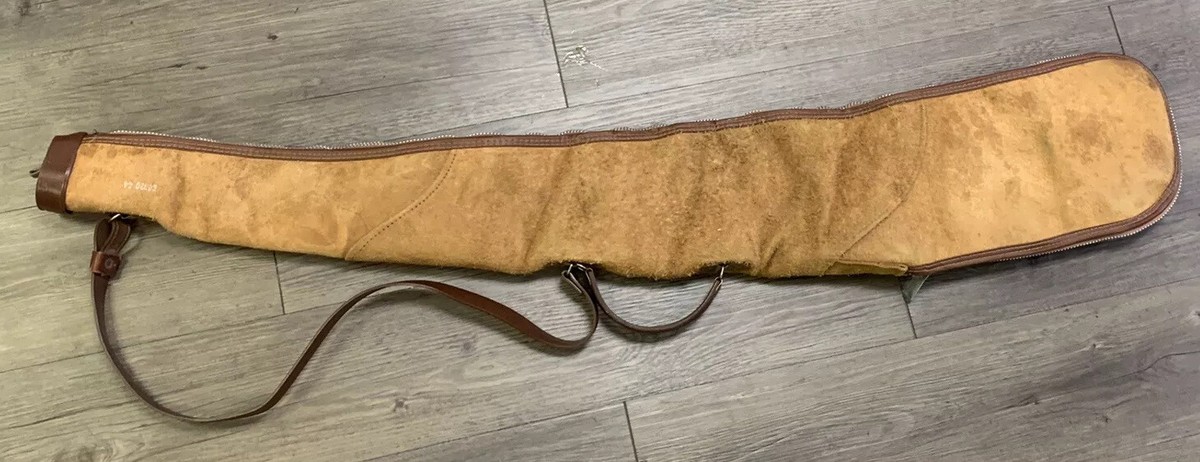 VINTAGE LEATHER RED HEAD BRAND Leather GUN CASE 45 inch | eBay