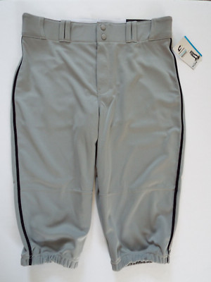 NWT Champro Men's Triple Crown Knicker Premium Baseball Pant Gray Adult Large