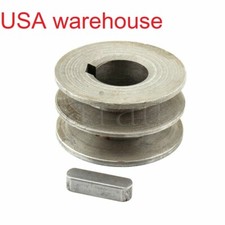A Type Belt Pulley Double V Groove Bore 19-24mm OD 60mm for Power Motor Engine