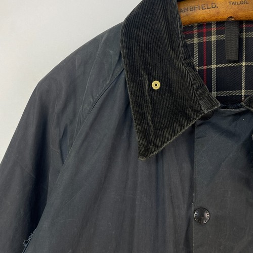 Barbour Beaufort Wax Jacket Mens C42 Blue Waxed Country Vintage Classic Coat - 第 9/21 張圖片