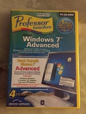 Professor Teaches Winows 7 Advanced (PC CD-ROM) NEW Sealed