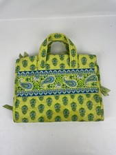 Vera Bradley Vanity Toiletries Citrus Elephant Lime  Blue Hanging Organizer Bag