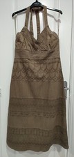 SALE New NEXT Brown Halter Dress Size 12 Christmas Gift