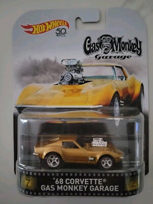 HOT WHEELS 50TH ANNIVERSARY '68 CORVETTE GAS MONKEY GARAGE 