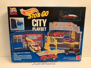 hot wheels sto and go city playset