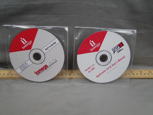 Iomega Zip 250 External Drive USB Power PC Mac Cords Install Disk 3.5 250MB Disk - Photo 6/10
